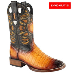 Botas de Cocodrilo Caiman Cola Horma Amplia WW