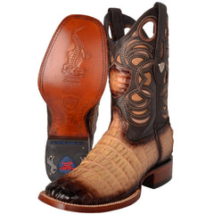 Botas de Cocodrilo Caiman Cola Horma Amplia WW