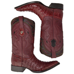 Botas de Cocodrilo Caiman Cola Punta 3X Aladino