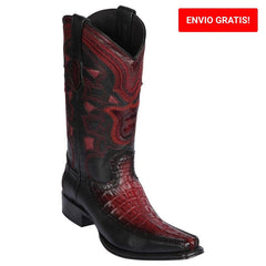 Botas de Cocodrilo Caiman con Venado Horma Europea LAB