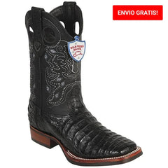 Botas de Cocodrilo Caiman Panza Horma Cuadrada Suela Hule WW