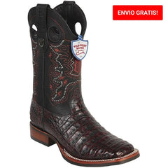 Botas de Cocodrilo Caiman Panza Horma Cuadrada Suela Hule WW