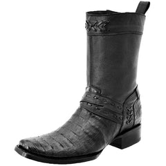 Botas de Cocodrilo Caiman Panza Original Horma Cuadrada