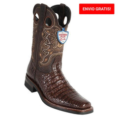 Botas de Cocodrilo Caiman Panza Rodeo Suela Hule WW