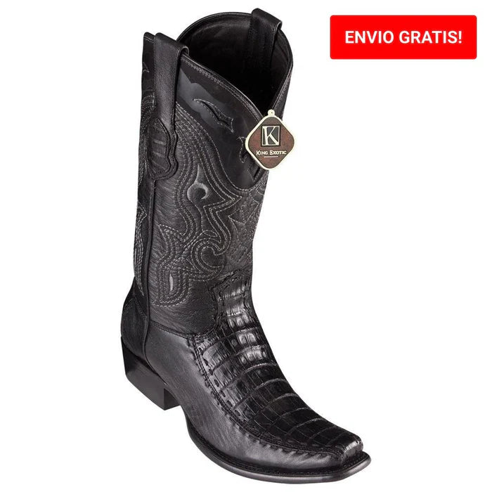 Botas de Cocodrilo Caiman Panza y Venado Horma Dubai KE