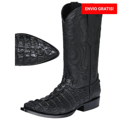 Botas de Cocodrilo Estampado Horma Puntal WD