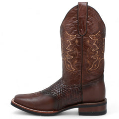 Botas Vaqueras de Cuello de Toro Original Horma Rodeo WD