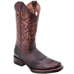 Botas Vaqueras de Cuero Antifaz Petatillo Horma Rodeo