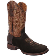 Botas Vaqueras de Cuero Crazy Nobuck Horma Rodeo