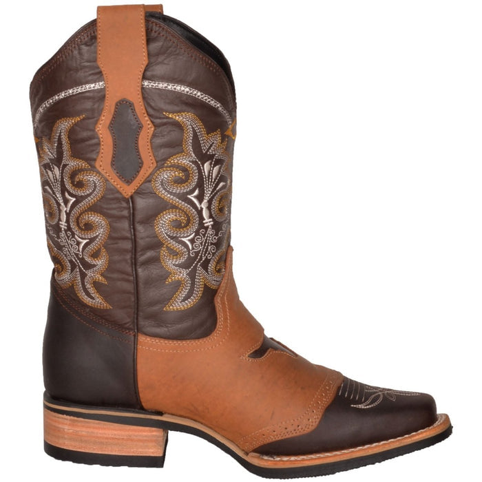 Botas Vaqueras de Cuero Crazy Original Horma Rodeo WD