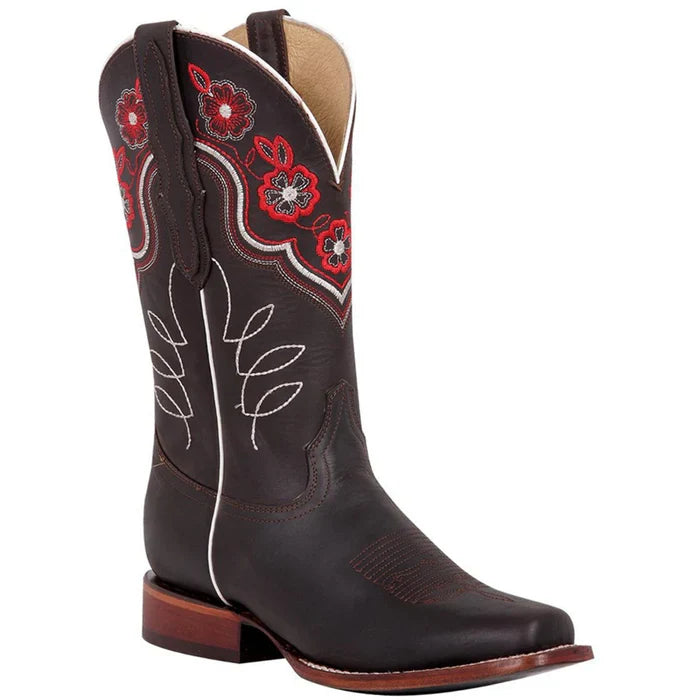 Botas Vaqueras de Cuero Crazy Original para Mujer en Horma Rodeo GEN