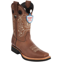 Botas Vaqueras de Cuero Grisly Horma Rodeo Cuadrada WW