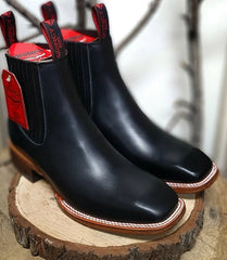 Botines Charros Quincy con Punta Cuadrada