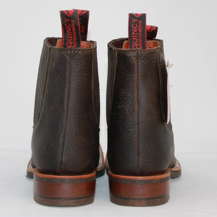 Botines Charros Quincy con Punta Cuadrada y Suela de Hule