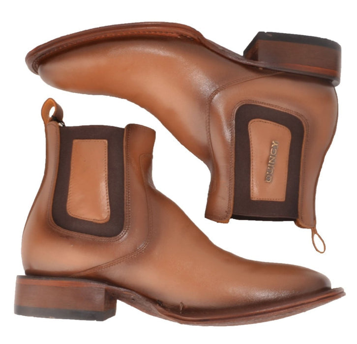 Botines Charros Quincy con Punta Cuadrada