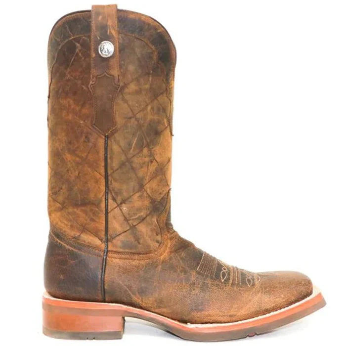 Tanner Mark Men's Roscoe Square Toe Leather Boots Buffalo Honey