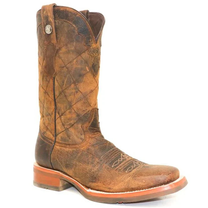 Tanner Mark Men's Roscoe Square Toe Leather Boots Buffalo Honey